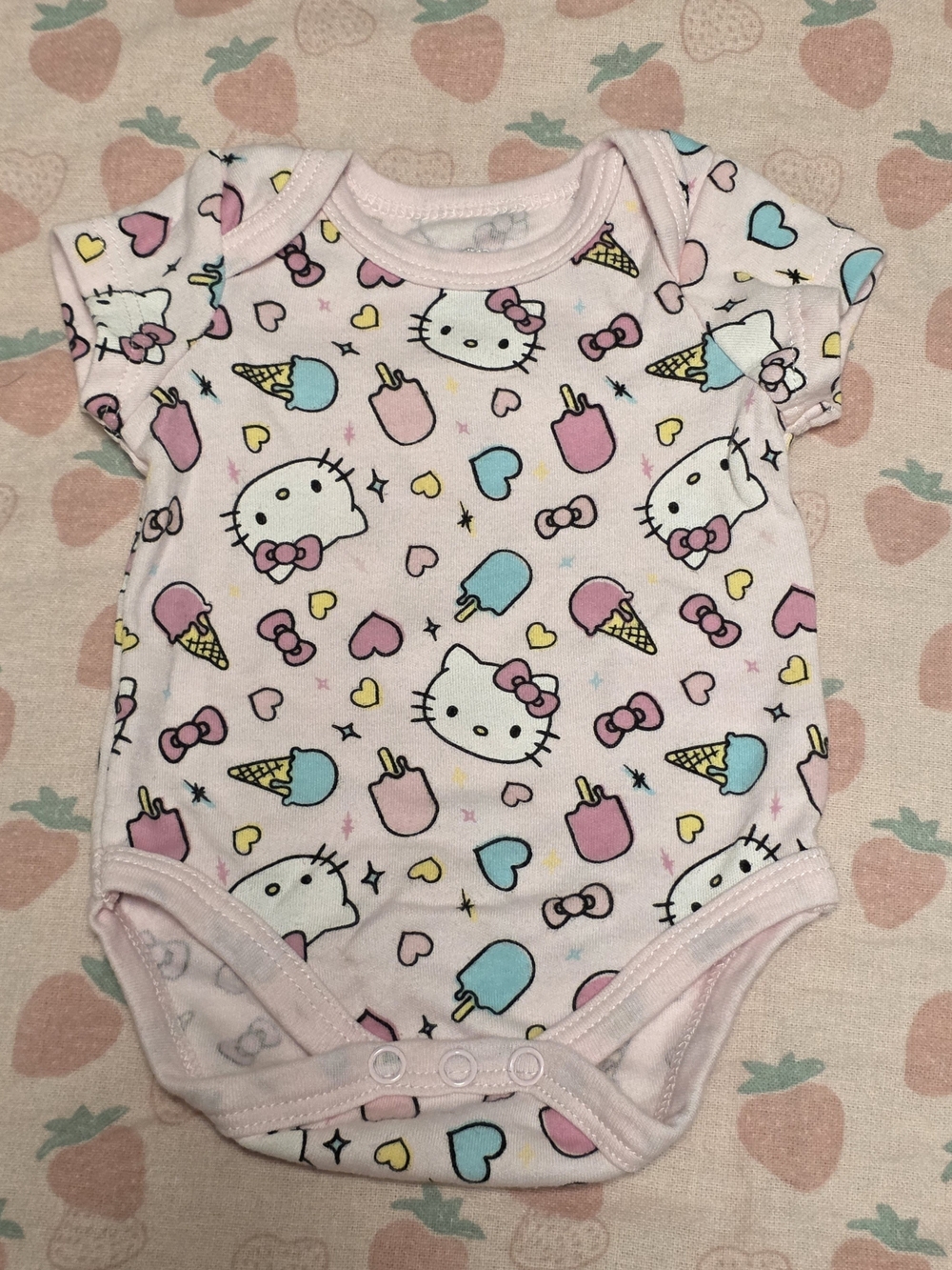 5/$20 Hello Kitty Pink Graphic Onesies
